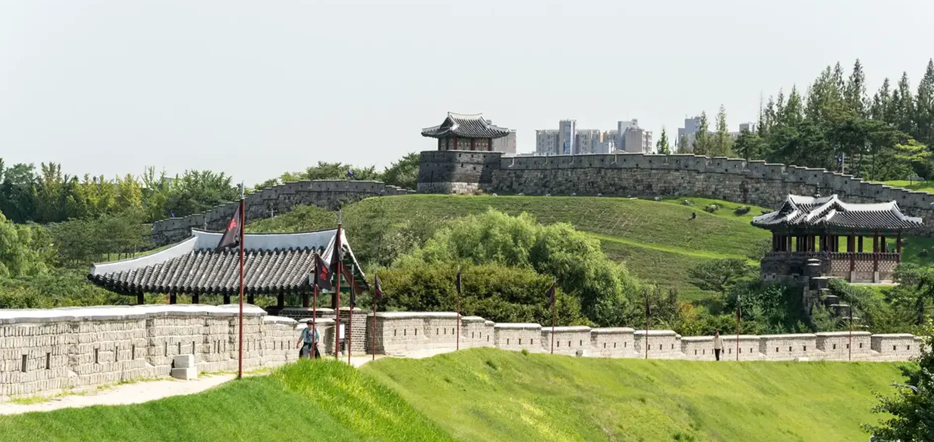A daytime, outside, the dongnae fortress in busan