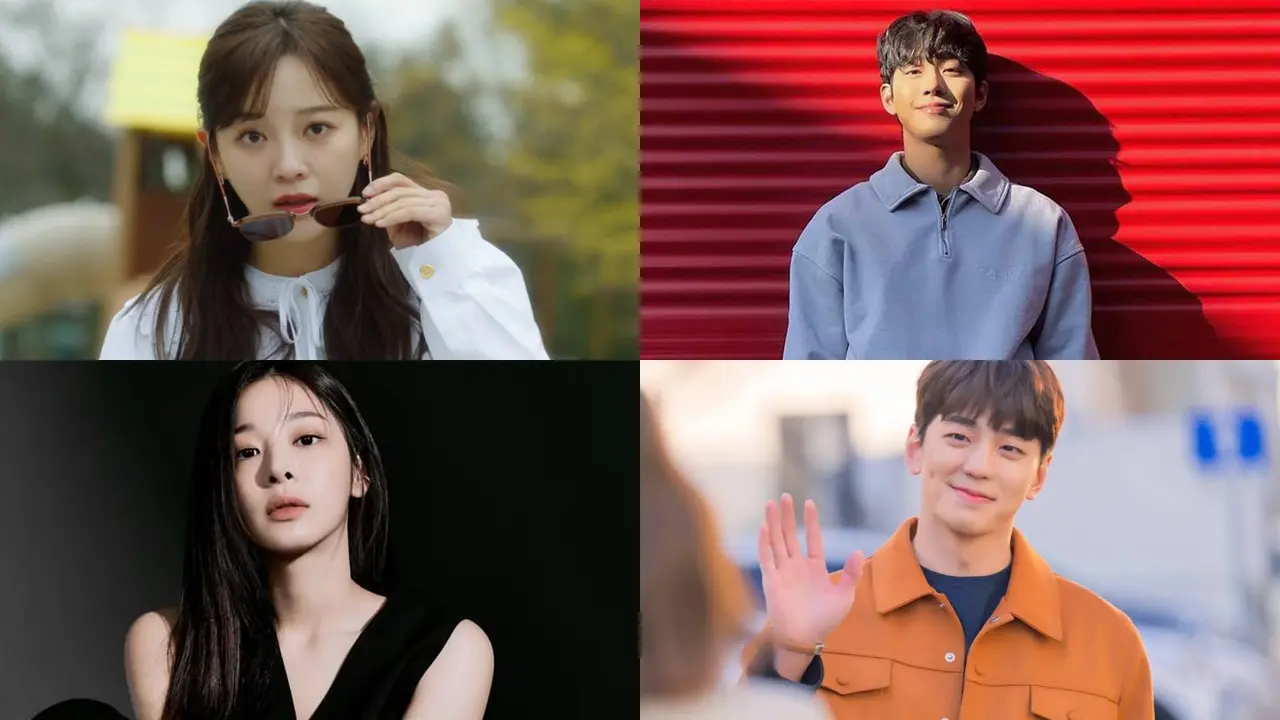 a montage of the business proposal cast