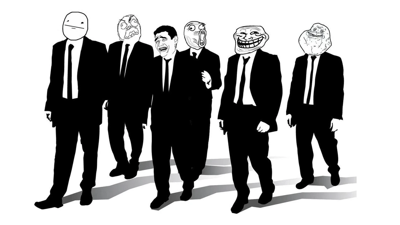 all the memes having fun in a party