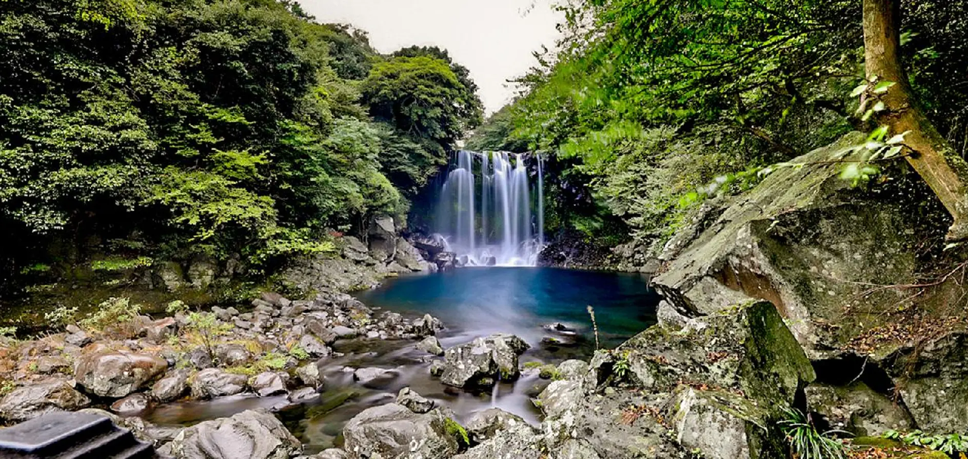 Jeju Waterfalls a picture of jeju water fall