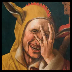 Picture of a european jester for the nomad in korea